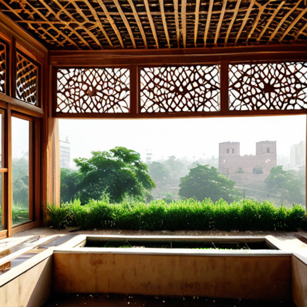 건축산업분야에서의 국제 설계 기준 - **Image Prompt: A Sustainable Future in Pakistan's Urban Landscape**
A vibrant, modern green bui...