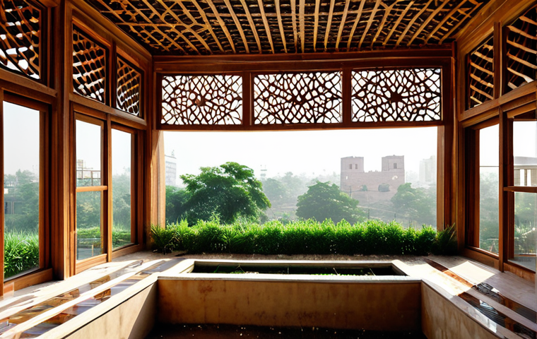 건축산업분야에서의 국제 설계 기준 - **Image Prompt: A Sustainable Future in Pakistan's Urban Landscape**
A vibrant, modern green bui...