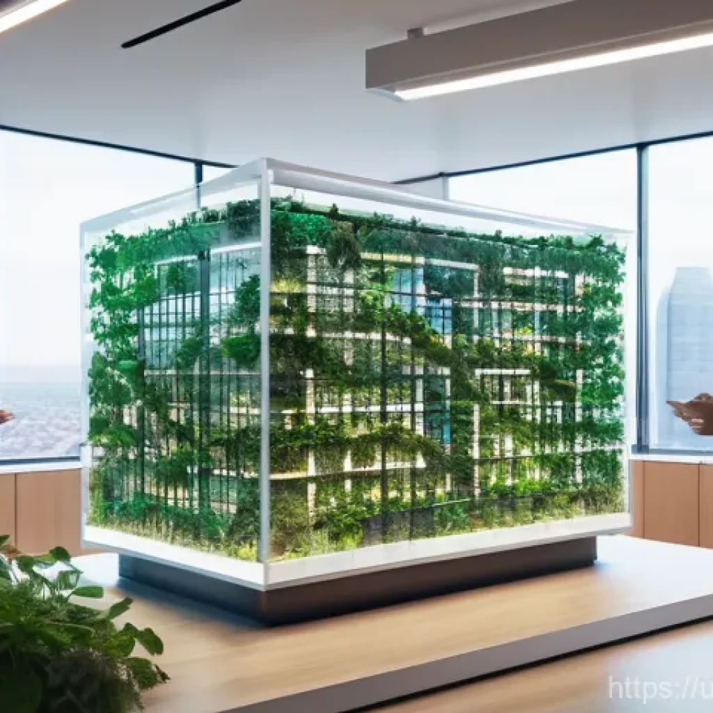 건축산업분야에서의 인공지능 활용 사례 - **Prompt for AI in Architectural Design:**
"A vibrant, high-tech architectural design studio. A ...