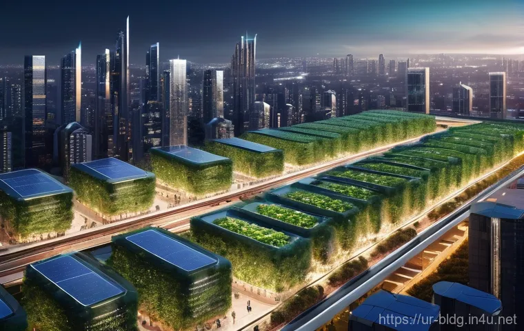 건축산업분야에서의 인공지능 활용 사례 - **Prompt for AI in Construction Site Monitoring and Safety:**
    "A bustling, large-scale construct...